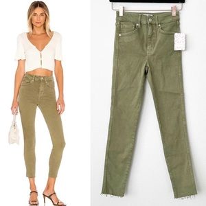 Free People Raw hem high rise jegging